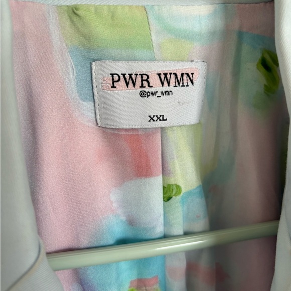 PWR WMN The "Blue Crush" Oversized Women's Blazer Suit Jacket - Picture 7 of 9